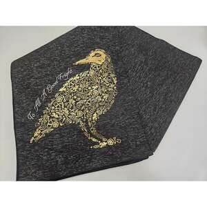To All A Good Fright Halloween Table Runner Raven Crow Skulls 70 Inch Gothic